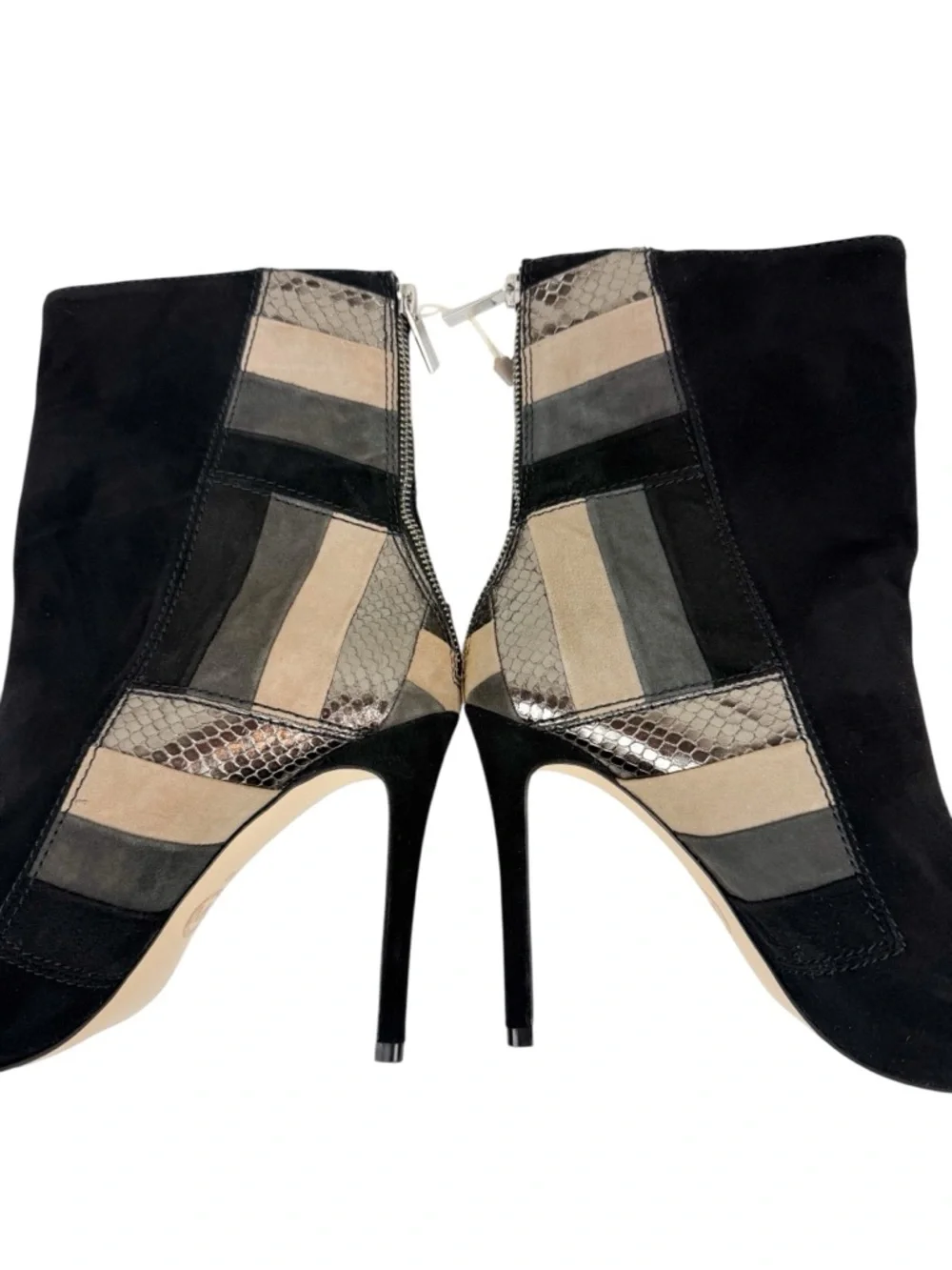 Michael Michael Kors Rosamond Suede Patchwork Stiletto Booties Boots Size 9
